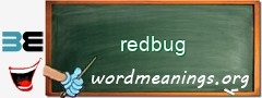 WordMeaning blackboard for redbug